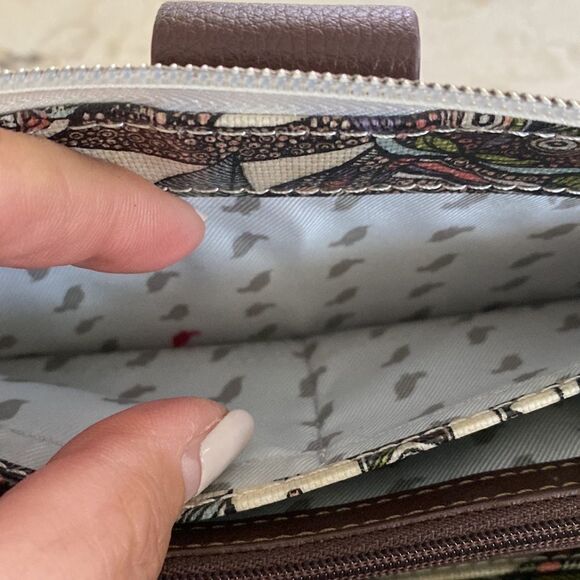 Sakroots Geometric Spirit Desert Owl Smartphone Crossbody Purse - Picture 13 of 16